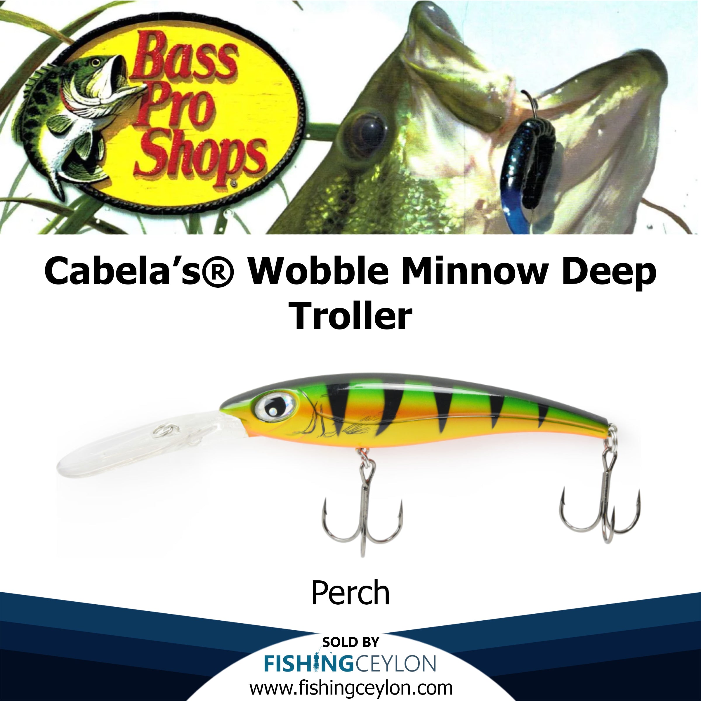 Cabela's® Wobble Minnow Deep Troller – Fishing Ceylon