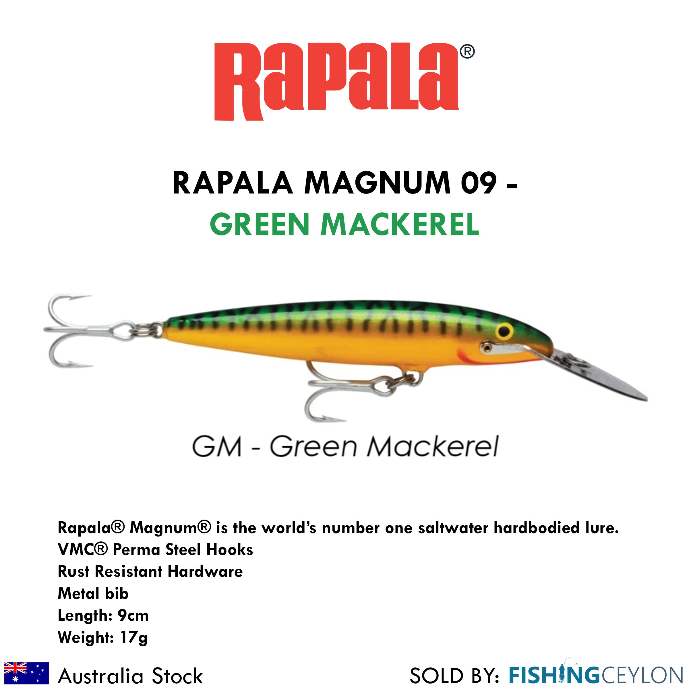 Rapala Magnum 09 Saltwater Minnow (Finland/Estonia) – Fishing Ceylon
