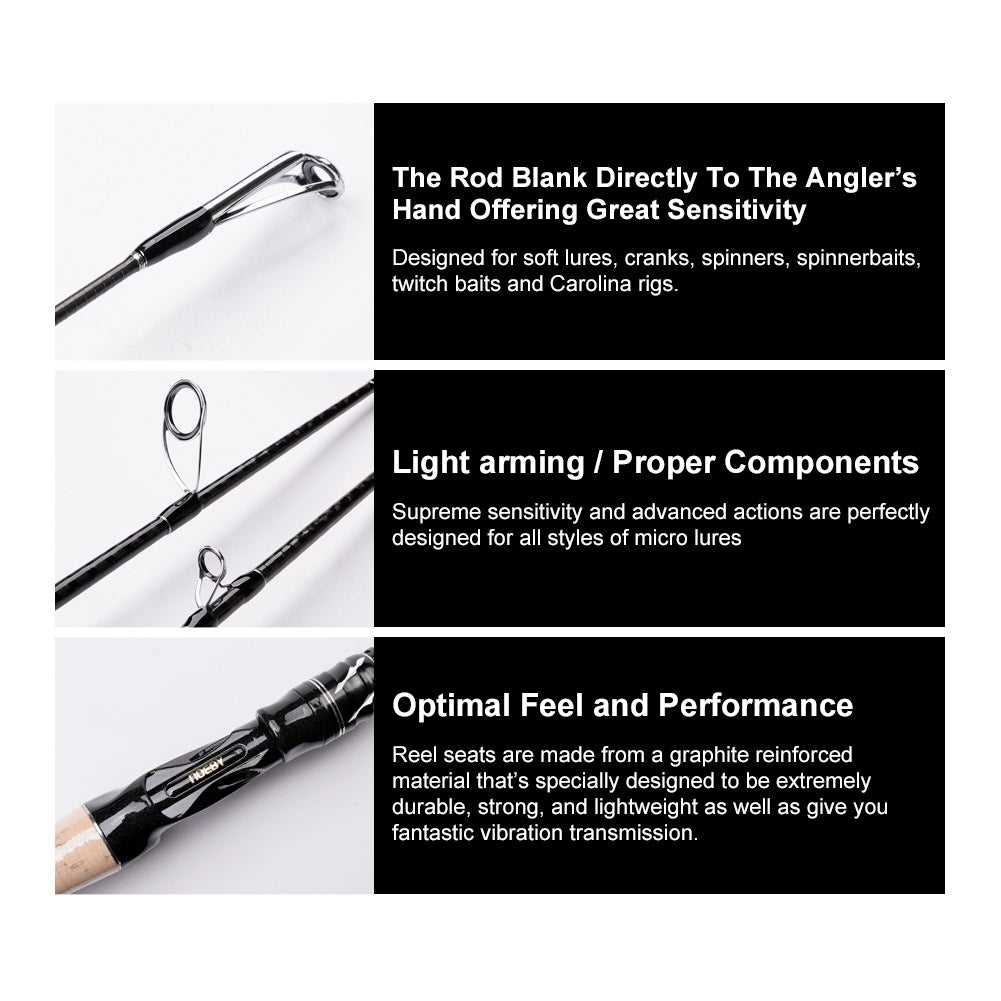 NOEBY Leisure K7 Medium Game Spinning Rod - Fishing Ceylon 