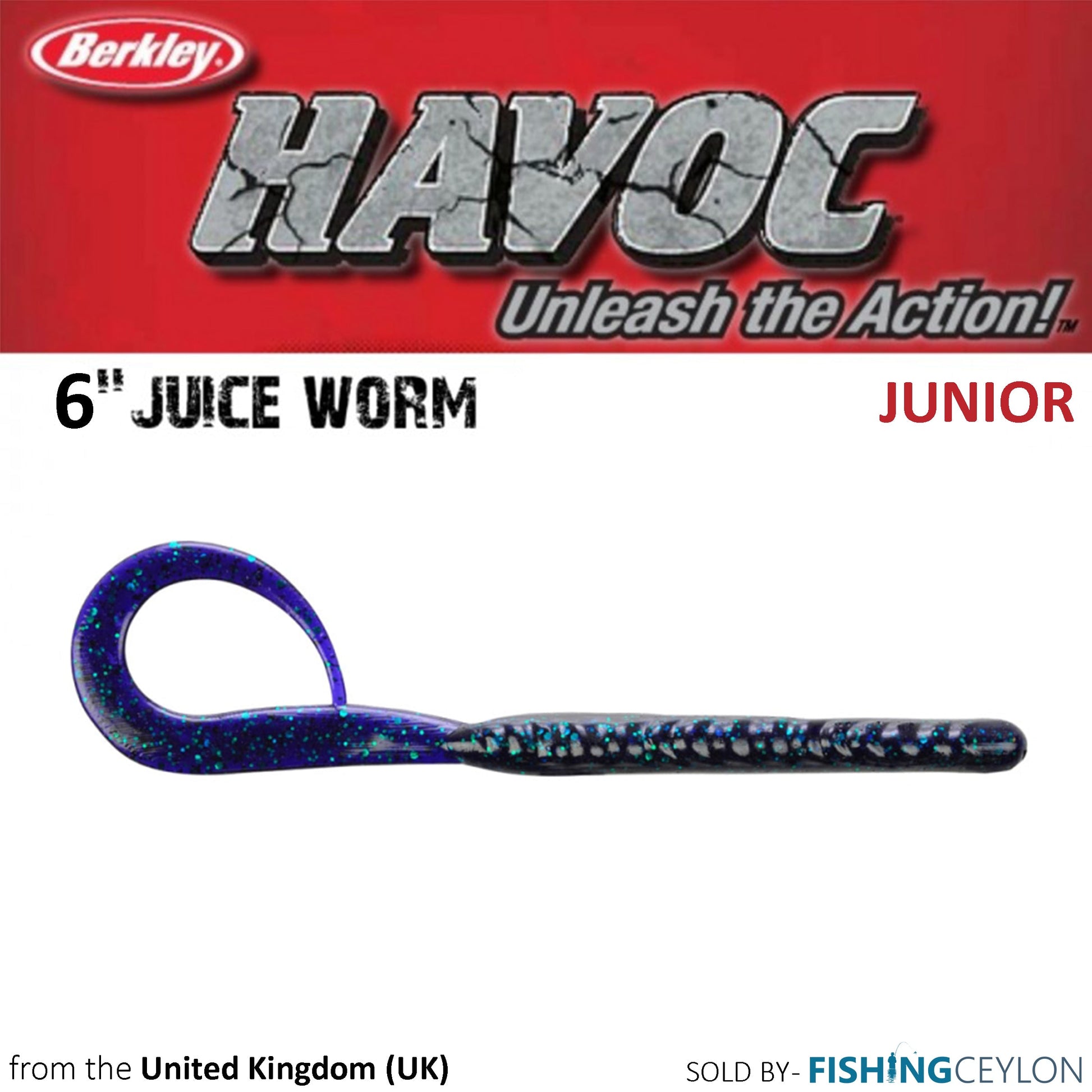 Berkley Havoc Juice Worm  Best Price in 2023 at Fishing Ceylon – Fishing  Ceylon