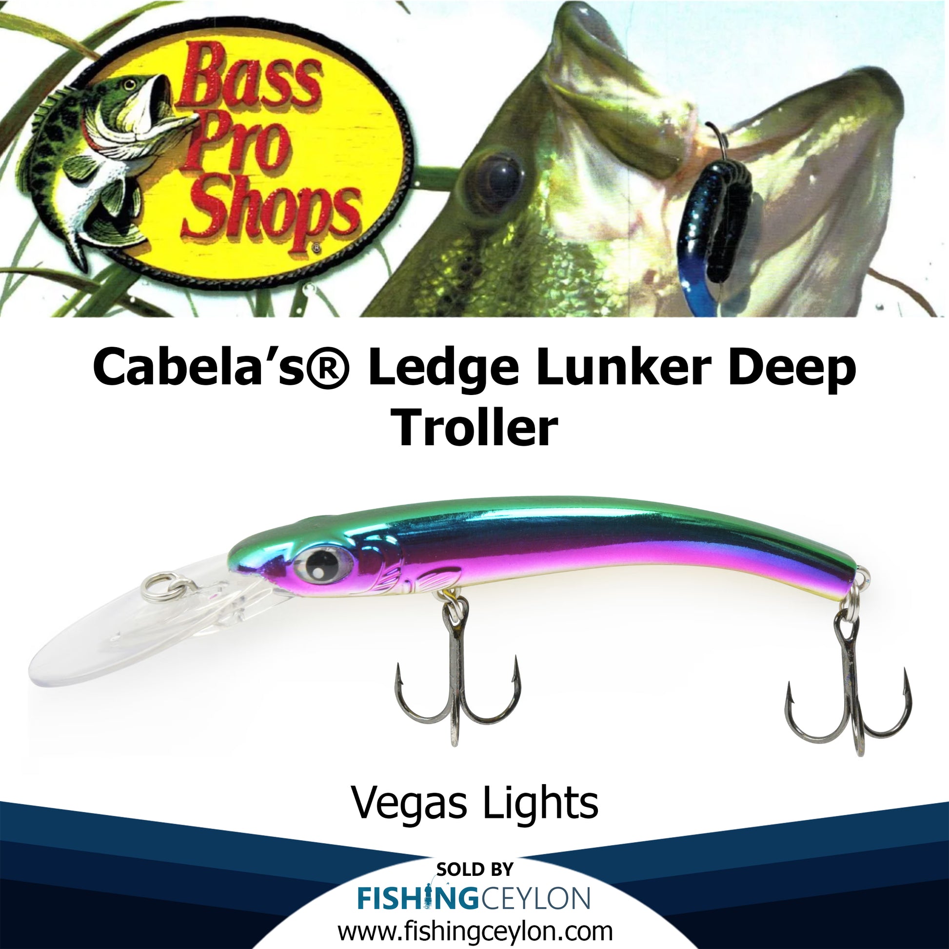 Cabela's® Ledge Lunker Deep Troller – Fishing Ceylon
