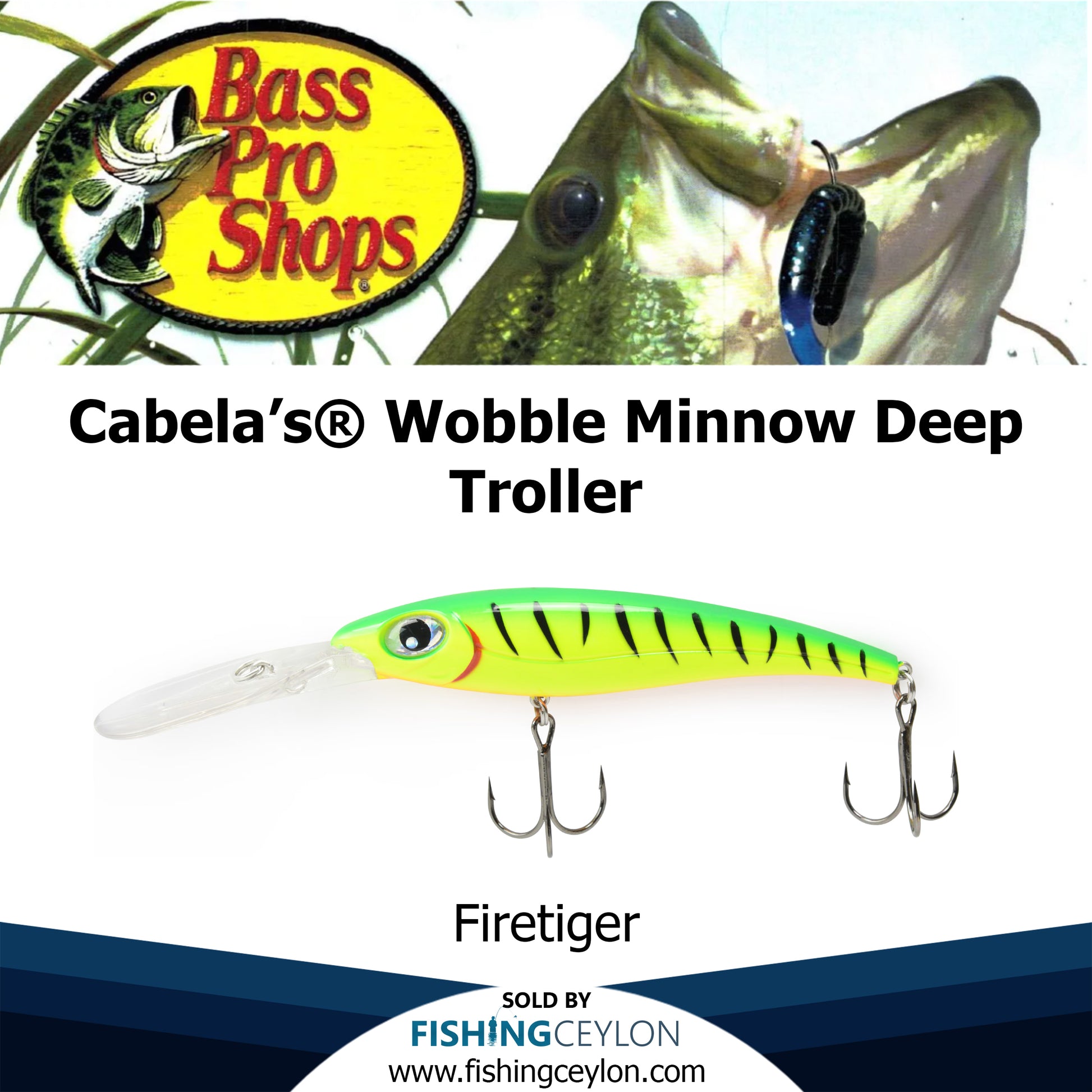 Cabela's® Wobble Minnow Deep Troller – Fishing Ceylon