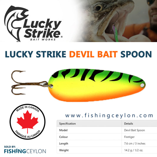 Lucky Strike Devil Bait Spoon - Fishing Ceylon 