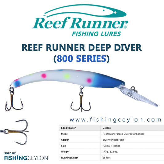 Reef Runner Deep Diver (800 Series) - Fishing Ceylon 