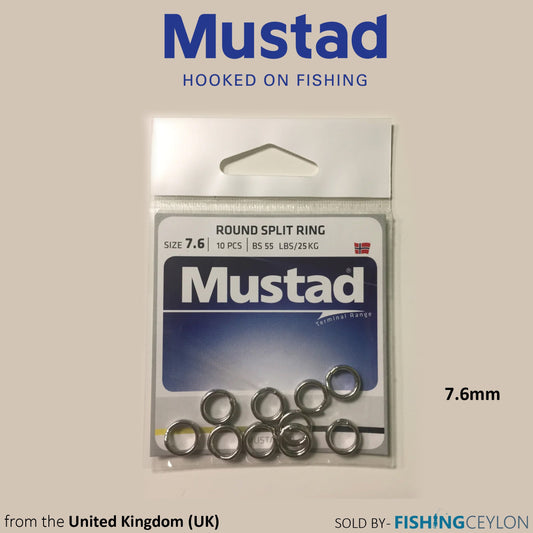 Mustad Round Split Rings Fishing Ceylon 