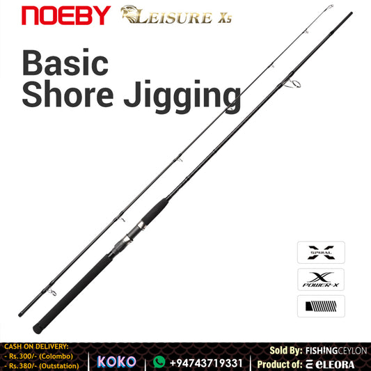 NOEBY Leisure X5 Basic Shore Jigging Rod - Fishing Ceylon 