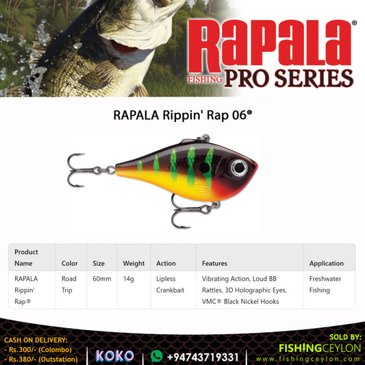 RAPALA Rippin' Rap 06® - Fishing Ceylon 