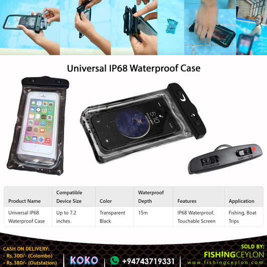 Universal IP68 Waterproof Case - Fishing Ceylon 