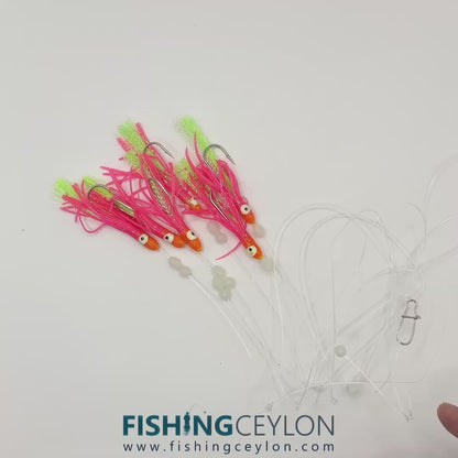 Luminous Octopus Sabiki Bait Rig (Size: 3/0)